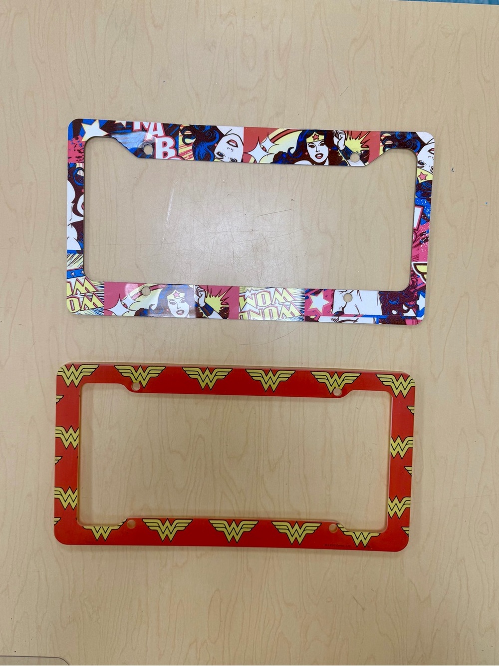 Wonder Woman Themed License Plate Frames - Women Accessories
